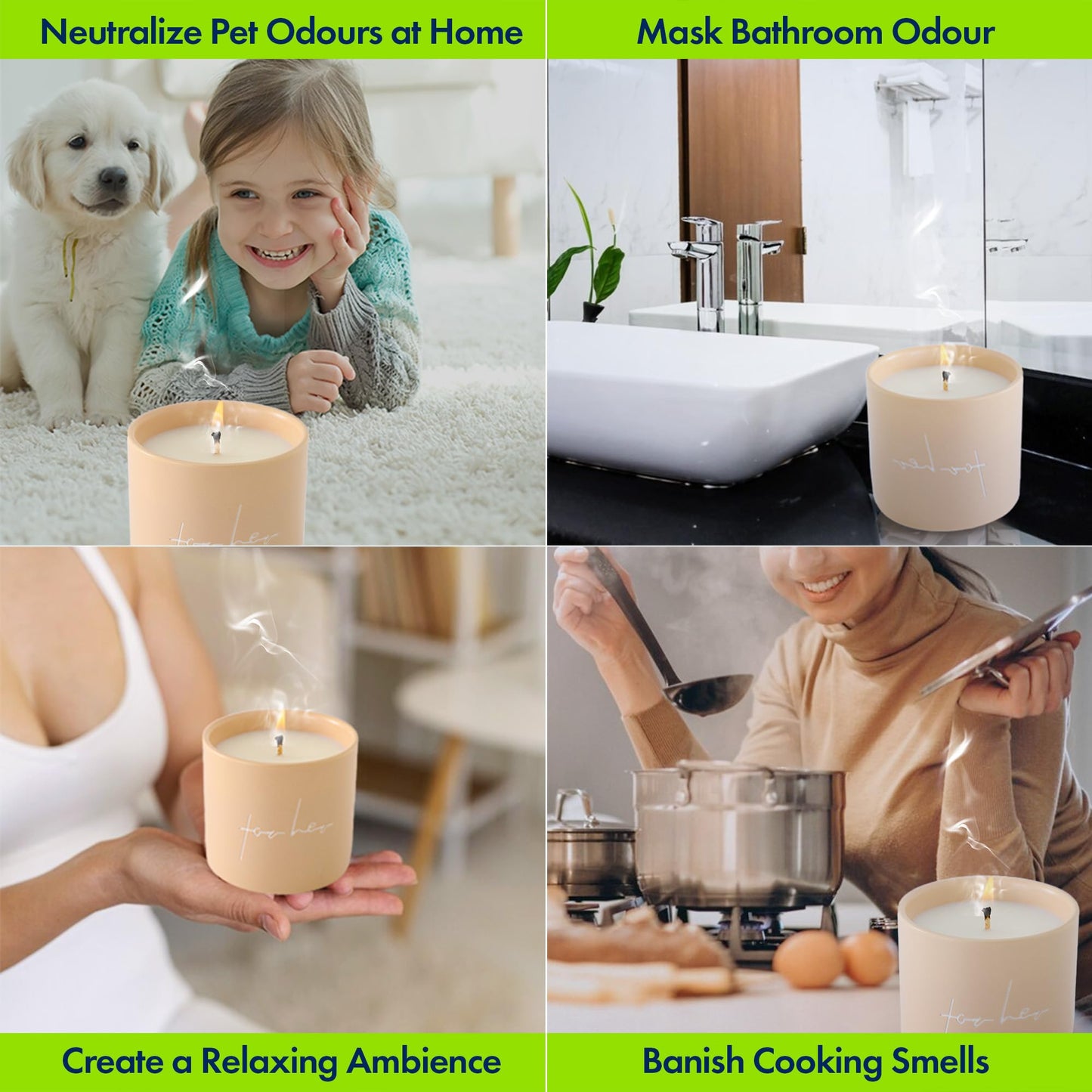 Absorbia scented candle - aromatherapy for relaxation