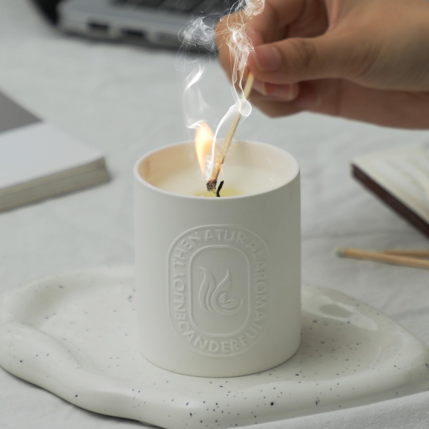 Absorbia luxury scented candle - meditation ambiance