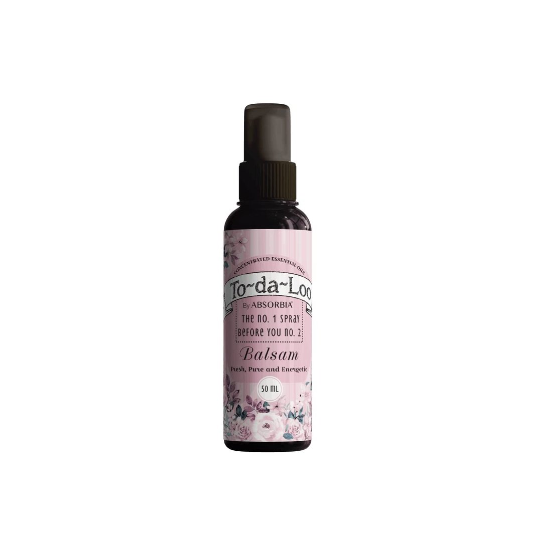 Absorbia To~Da~Loo Pre Poo Spray 50ml | Balsam | Pre toilet spray for bathrooms | Fresh pure and energetic fragrance