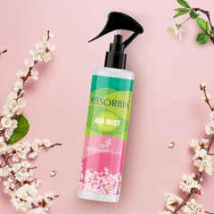 ABSORBIA Room Freshener spray, Instantly Freshens the air with Japanese cherry blossom Fragrance | Pack of 6 | Essential Oil Aroma Works like therapy - 200ML, 1000+ sprays(Approx)……