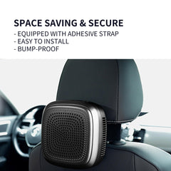 ABSORBIA Portable Car Air Purifier with negative ions and Hepa filter purify the air | Innovative 3D 360 degree surrounding wind.| Also can use Room Office etc…