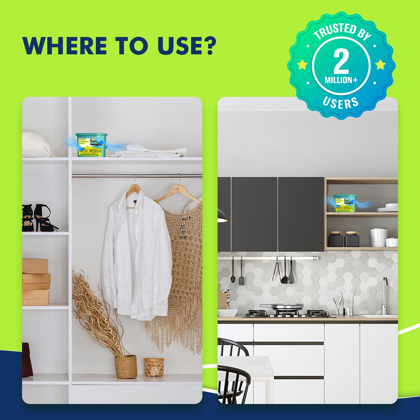 Absorbia moisture absorber - compact design for any small space