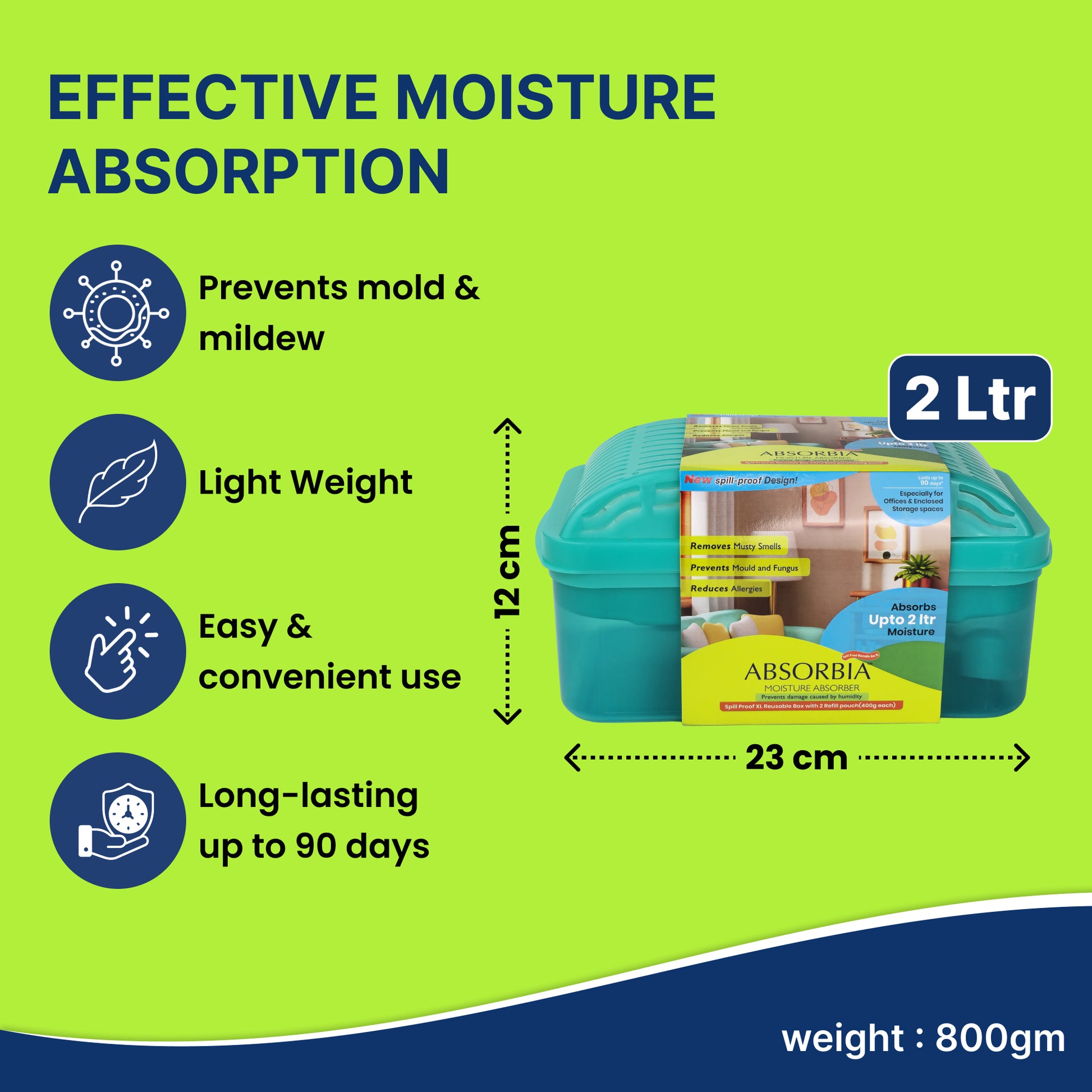 Absorbia anti-mould moisture absorber - effective and quiet