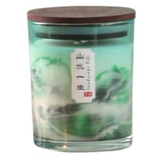 ABSORBIA Scented Candle - Green Mountains and Waters Fragrance, 5% Perfume Concentrates,150g,30-Hour Burn Time, Melamine Cup, Soy Wax - Elevate Your Space with Aromatherapy