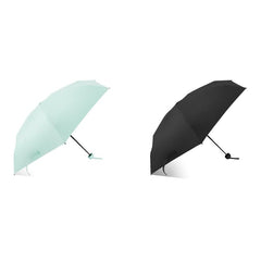 ABSORBIA 5X Folding Umbrella Light Green and Black(pack of 2), For Rain & Sun Protection and also windproof | Double Layer Folding Portable Umbrella with Cover |Fancy and Easy to Travel