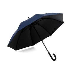 ABSORBIA Big Straight and Stick Umbrella for rain, Windproof, Waterproof and UV Coated, Open Diameter 105cm Double Layer Umbrella in Blue Colour