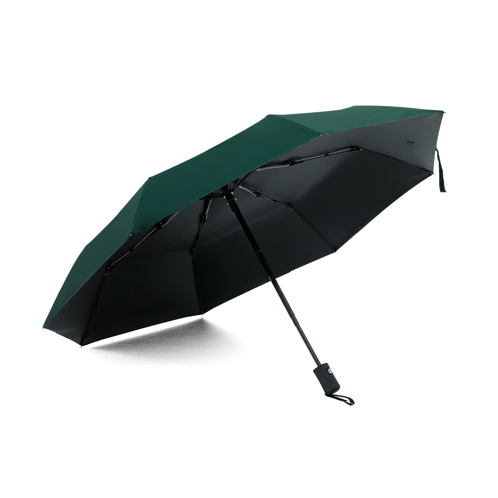ABSORBIA Unisex 3 fold Umbrella for Rain & Sun Protection and also windproof | Double Layer Folding Portable Umbrella| Green colour | Fancy and Easy to Travel
