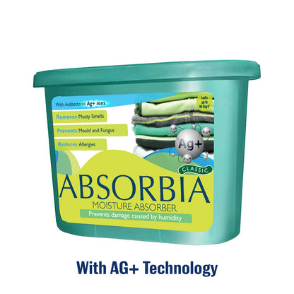 Absorbia Classic with "AG+ ION" - Season Pack of 6 (600ml Each), Fights Strongly Against Moisture, Mould, Fungus & Musty smells