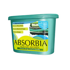 Absorbia Moisture Absorber|Absorbia Hanging Pouch - Pack of 3(440 g X 3 Pouches) AND Absorbia Classic - Pack of 6 (300 g X 6 Boxes) | Dehumidifier for Wardrobe, Cupboards & Closets