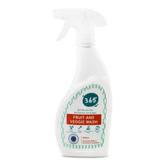 ABSORBIA 365 All natural Fruit and Veggie Wash Cleaning liquid made with 99% Active Natural Ingredients to disinfect, remove Toxic Germs, Bacteria, Pesticide & Preservatives | 500 ml |