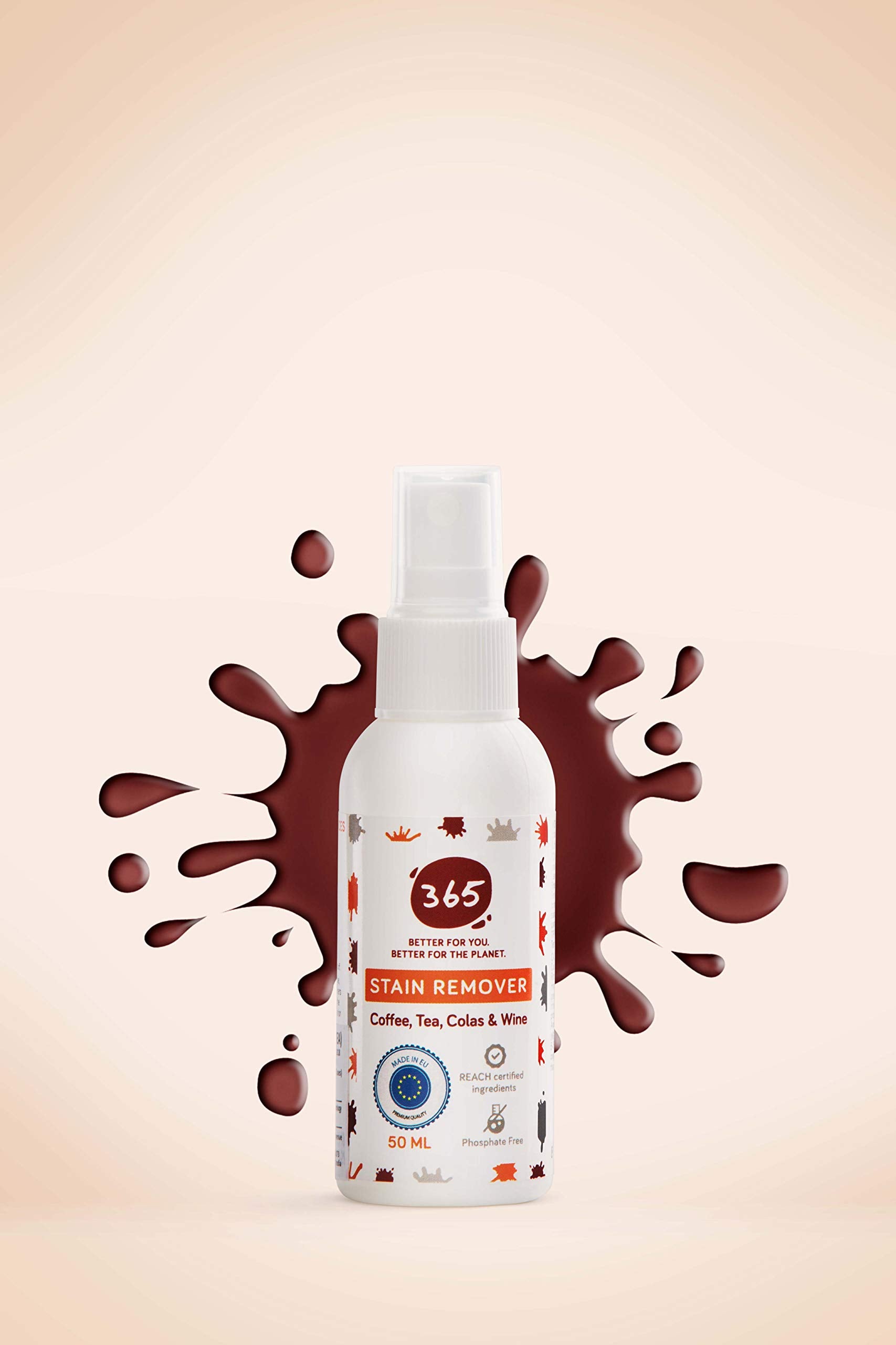365 BETTER FOR YOU BETTER FOR PLANET Specialist stain remover coffee,tea, cola and wine, TRANSPARENT (300HUSR008)