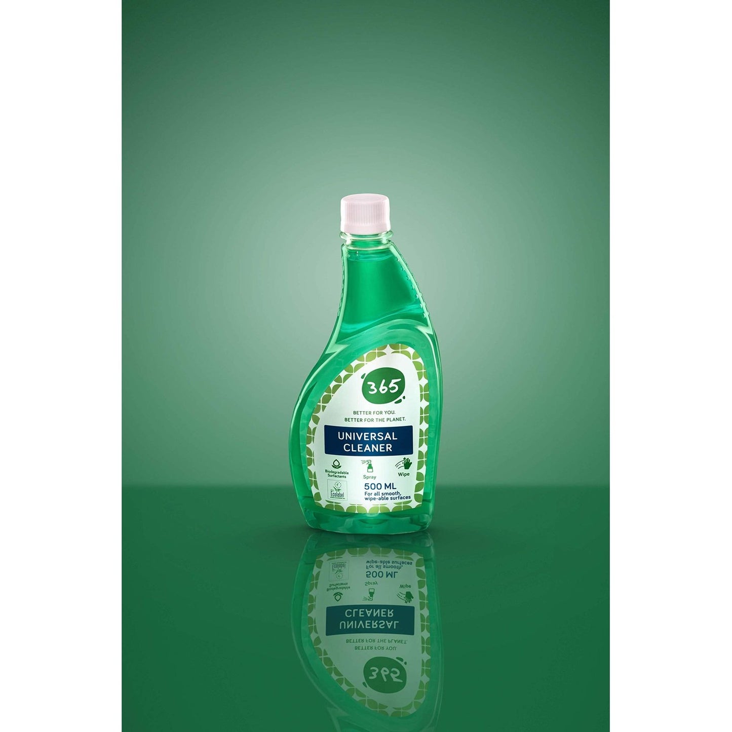 365 Universal All Purpose Cleaner (Spray) – 500ml | Certified with ECOLABEL, Biodegradable, Non-Toxic cleaner for all type of Hard Surfaces