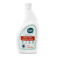 ABSORBIA 365 All natural Fruit and Veggie Wash Cleaning liquid made with 99% Active Natural Ingredients to disinfect, remove Toxic Germs, Bacteria, Pesticide & Preservatives | 500 ml |