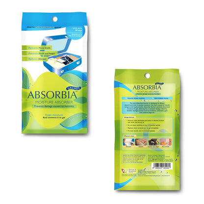 Absorbia Moisture Absorber | Absorbia Sachet - Season Pack of 18 (200ml Each) | Dehumidier for Bags, Suitcases Drawers | Fights Against Moisture,…